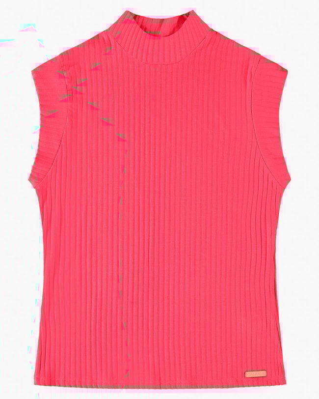 Blusa Muscle Tee em Canelado Viscose - Cereja Rosa - Rosa-495467d5-9c9a-4b42-8072-0c57a743c927