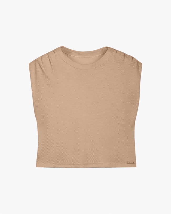 Blusa Muscle Tee em Malha Texturizada - Cereja Rosa - Toffee-4f221b27-ee77-4a0a-9110-01857aa5efce