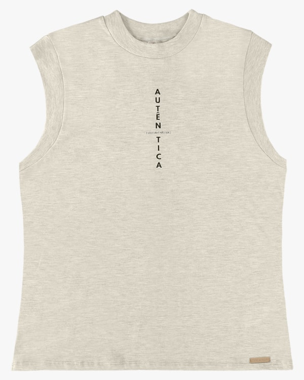 Blusa Muscle Tee em Meia Malha - Cereja Rosa - Mescla P