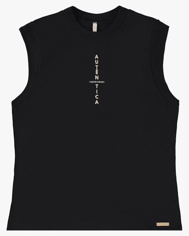 Blusa Muscle Tee em Meia Malha - Cereja Rosa - Preto P-14ef3cee-de87-4fb7-afed-1d1e34e7f849