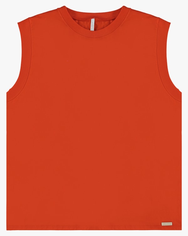 Blusa Muscle Tee Plus Size em Meia Malha - Cereja Rosa - Carrot P