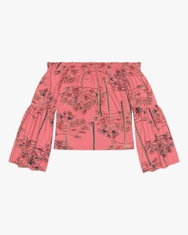 Blusa Ombro a Ombro Estampada em Meia Malha Cereja Rosa Blush-fd358b8f-a050-47a0-926f-33e8c8c42e68