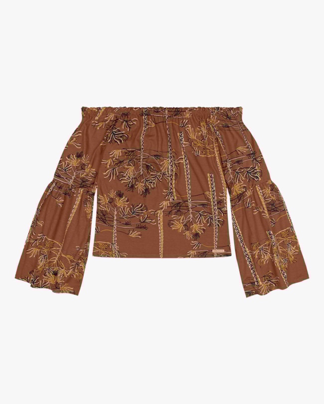 Blusa Ombro a Ombro Estampada em Meia Malha Cereja Rosa Ceramica-1c9108aa-9847-4a2a-93d9-49a2739809bc