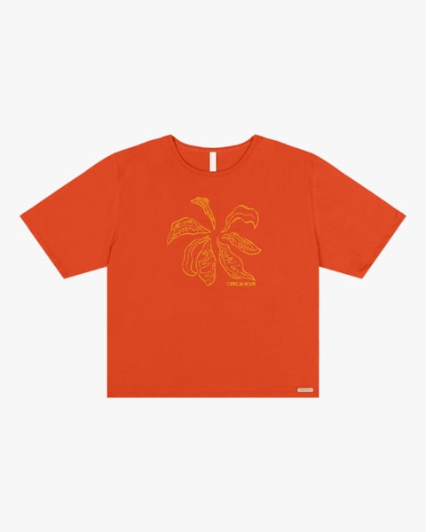 Blusa Plus Size com Bordado em Meia Malha Cereja Rosa