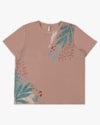Blusa Plus Size com Estampa em Crepe e Resort - Cereja Rosa - Aveia P-8293bf18-9fac-4ccf-bc21-39be12a84502