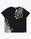 Blusa Plus Size com Estampa em Crepe e Resort - Cereja Rosa - Preto P-74d57c81-561e-4293-b460-4170f21ec9c7