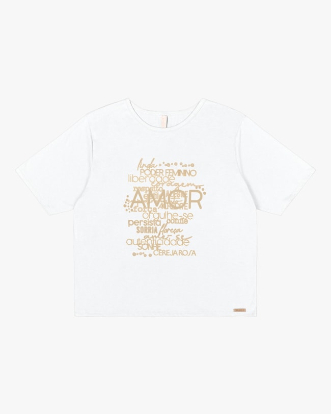 Blusa Plus Size com Estampa Metalizada Cereja Rosa Branco-c1978818-0fe1-4577-bb69-d94d66f64896