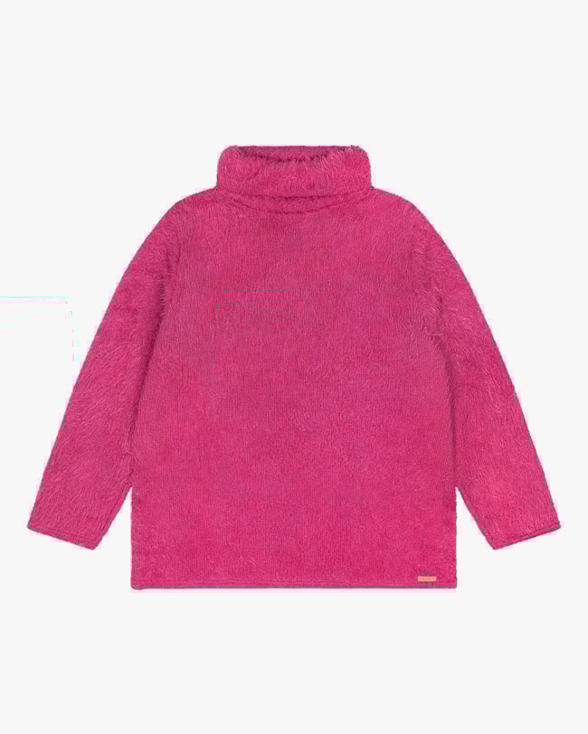 Blusa Plus Size com Gola Alta em Tricô Cereja Rosa Babalu-dd81fbe6-0917-4325-abd8-7651d5764ab1