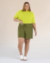Blusa Plus Size com Gola Transpassada - Cereja Rosa - Aspargos P-9962d018-2ab4-4956-be79-eac13a6fb785