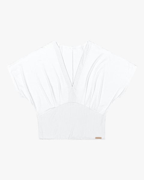 Blusa Plus Size com Manga Ampla Cereja Rosa