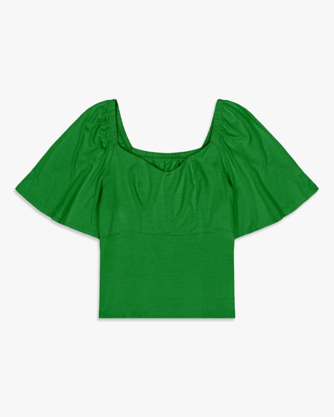 Blusa Plus Size com Recorte em Viscose - Cereja Rosa- Online-ec02de54-f784-42aa-a9ec-93915b4e0111