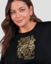 Blusa Plus Size em Malha com Estampa Frontal Cereja Rosa Preto-c540b526-801d-4eca-8189-19baf1b2ac16