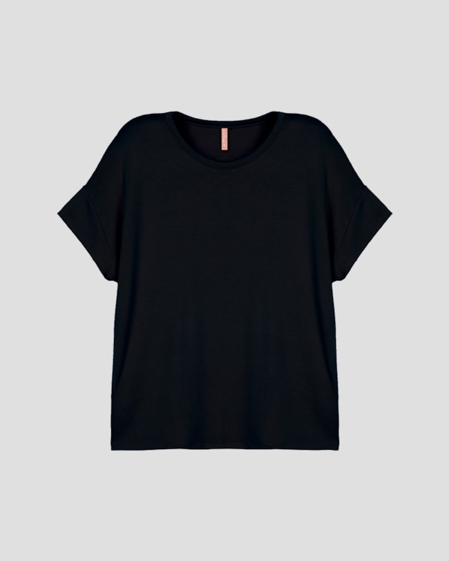 Blusa Plus Size em Malha Tricot Viscose Cereja Rosa Preto-1eebf3c9-d2a7-4b42-8ee6-ecdcd6623f67
