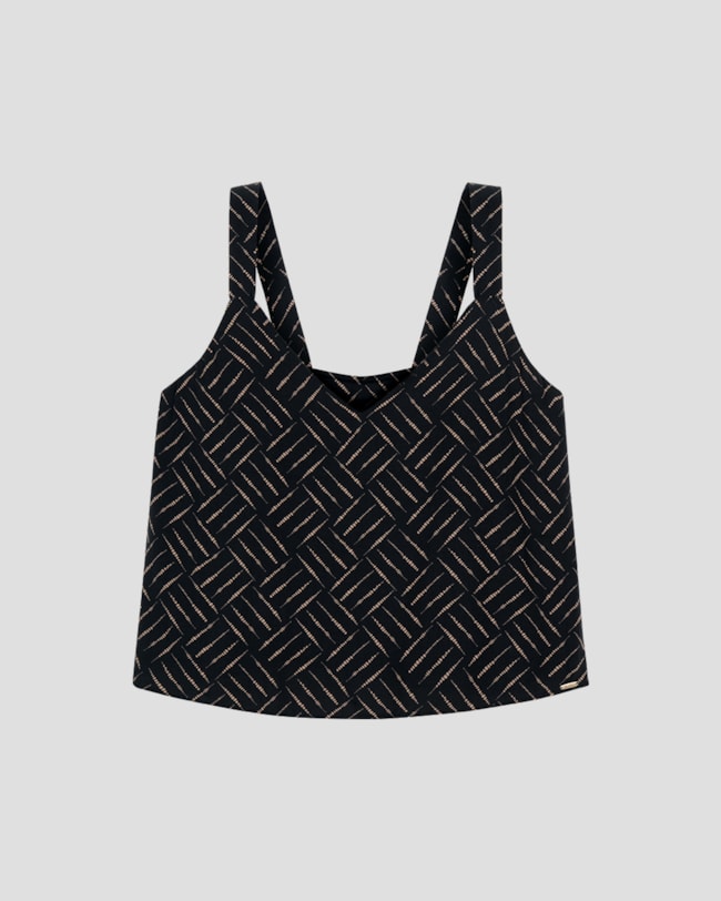 Blusa Plus Size em Viscose Estampada Cereja Rosa Preto-65913a2d-1299-4761-be9f-30a4e56cc19b