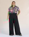 Blusa Plus Size Estampada com Retilínea - Cereja Rosa - Preto P-7fcc50d9-844f-4bc2-83c2-881843c1eff2
