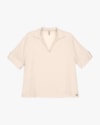 Blusa Plus Size Feminina Decote V em Tecido Plano – Cereja Rosa – Areia-bf89216a-2e89-484a-9955-efacf749e8f8