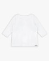 Blusa Plus Size Manga 3/4 em Tricot Viscose - Cereja Rosa - Branco P-05bb56b2-7d63-42e5-9ce2-535d7ac7cb20