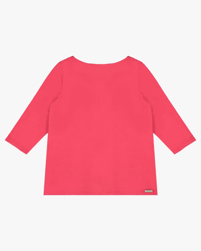 Blusa Plus Size Manga 3/4 em Tricot Viscose - Cereja Rosa - Rosa P-7fb40cc6-dca3-497c-9b90-2c084147c8c7