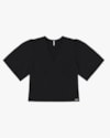 Blusa Plus Size Manga Flare em Viscose Crepe - Cereja Rosa - Preto P-08787063-e6e5-4874-b66f-25b03d9faf0d