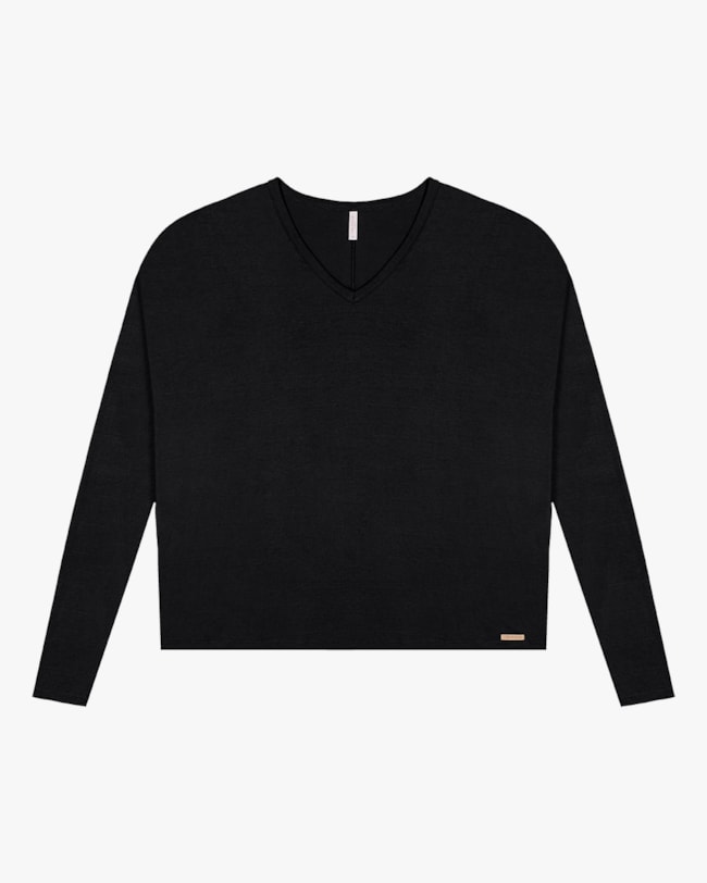 Blusa Plus Size Manga Longa em Viscose Cereja Rosa Preto-63e6a967-35fe-4bdc-ac96-38c75d7ad09b