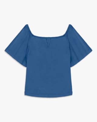 Blusa Plus Size Ombro a Ombro em Viscose - Cereja Rosa -Havana