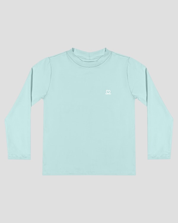 Blusa Praia Infantil Menina com Proteção UV 50+ Kely Kety Azul