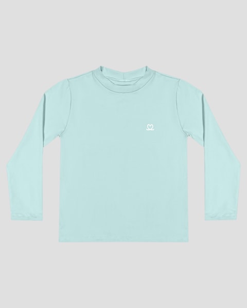 Blusa Praia Infantil Menina com Proteção UV 50+ Kely Kety Azul