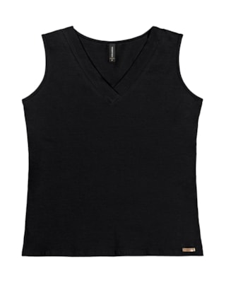 Blusa Regata Feminina Cereja Curves Básica
