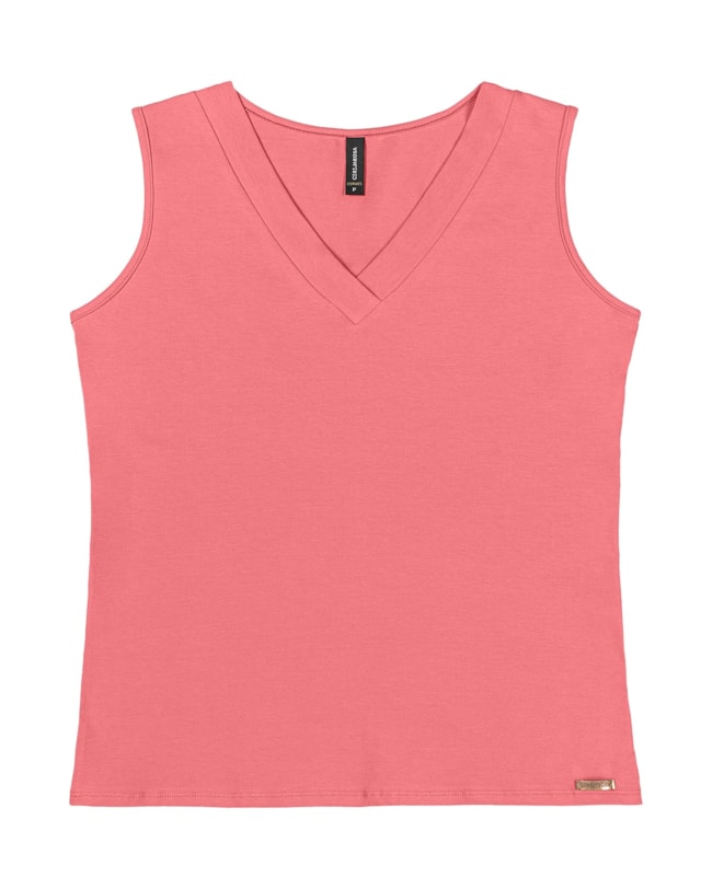 Blusa Regata Feminina Cereja Curves Básica-12292eb4-289b-4464-a4c7-506be70e93a9