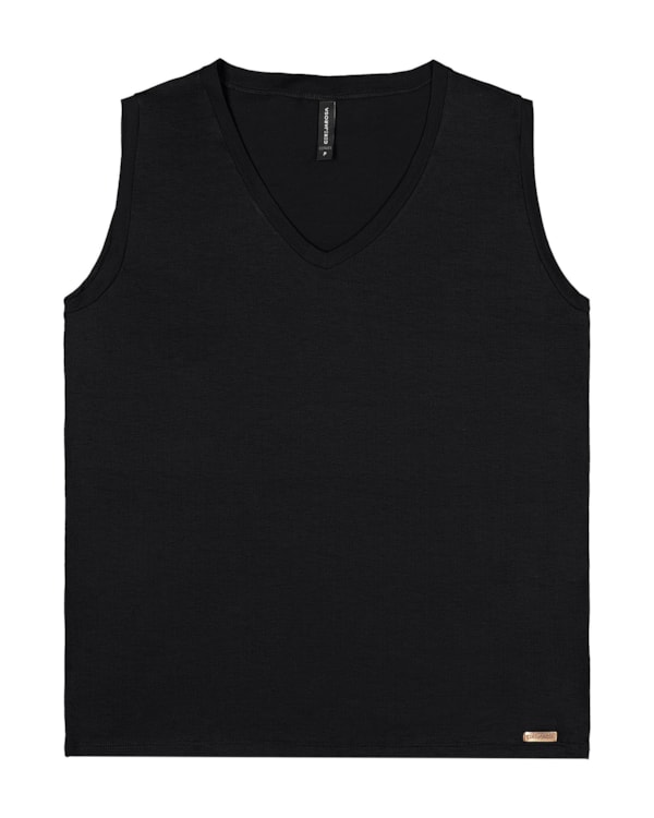 Blusa Regata Feminina Cereja Curves Básica