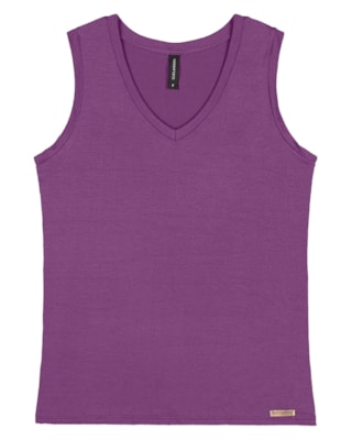 Blusa Regata Feminina Cereja Rosa Básica
