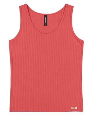 Blusa Regata Feminina Cereja Rosa Básica