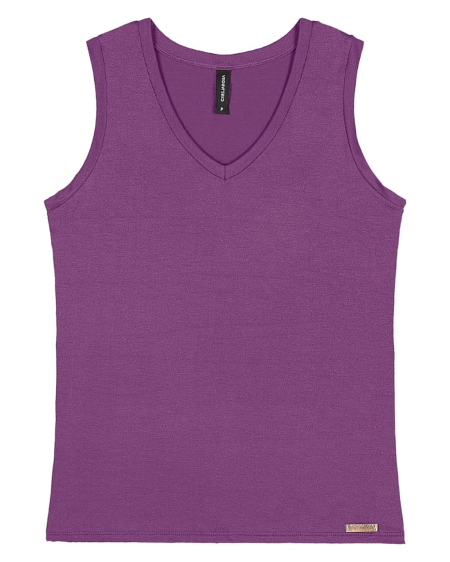 Blusa Regata Feminina Cereja Rosa Básica-b6906485-fc8d-4cd5-bf0b-28e437dfe84c