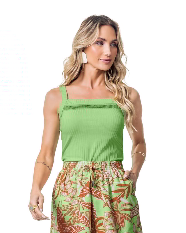 Blusa Regata Feminina Cereja Rosa Canelada-88b06c89-ae78-4a15-aa64-f3cc5e1ff8f7