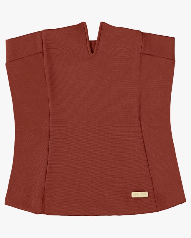 Blusa Tomara que Caia em Compact Montaria - Cereja Rosa - Ferrugem-483f4ebe-fbeb-4016-a0d4-a040576ae5d8