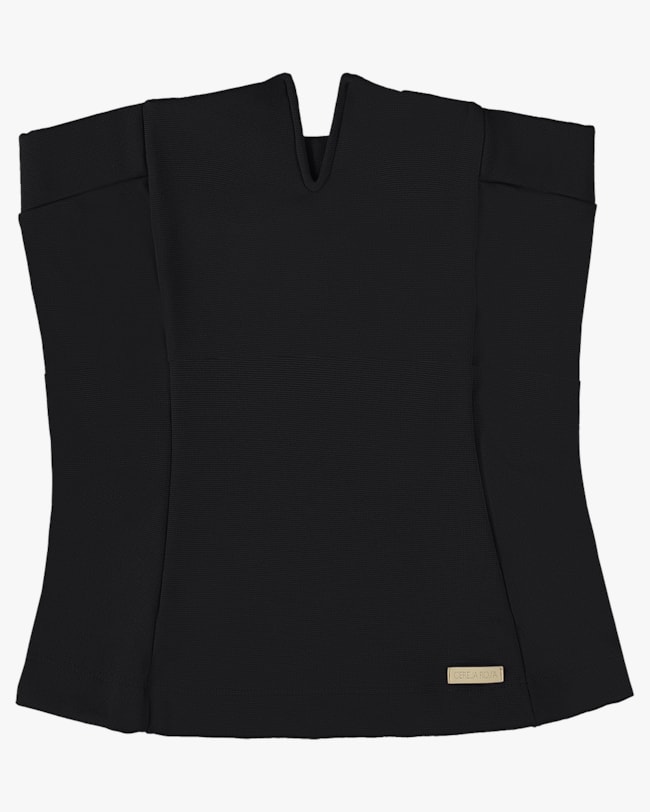 Blusa Tomara que Caia em Compact Montaria - Cereja Rosa - Preto-53c2f602-8356-4f3a-83a3-5aba7e5f7528