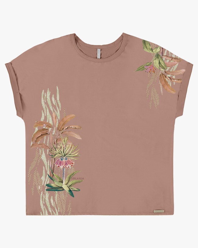 Blusa Viscose Crepe e Resort com Estampa Digital - Cereja Rosa - Aveia P-83014b8e-2065-4545-bc9d-682f9c70dcd0