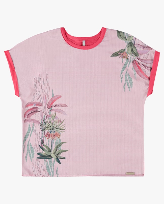 Blusa Viscose Crepe e Resort com Estampa Digital - Cereja Rosa - Rosa Cereja P-fdd82a47-e50f-4cd0-b8b8-cffc6bbed5fc