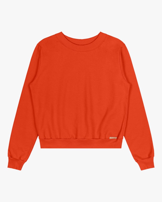 Blusão Básico Feminino em Moletom Cereja Rosa Carrot-b109937d-d7d7-4371-a599-41a41c33d10a