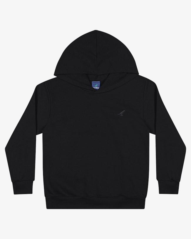 Blusão Básico Infantil Menino em Moleto ReiRex - Preto-5e30f1c6-5b41-4214-935a-746923aac0d6