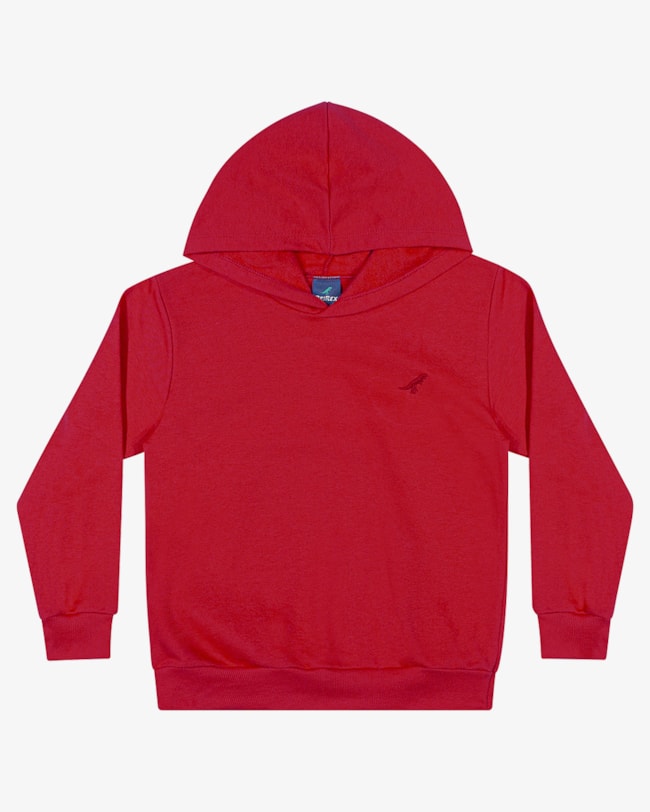Blusão Básico Infantil Menino em Moleto ReiRex - Vermelho-fc73e0c5-597e-413b-a8c7-f765258e0b97