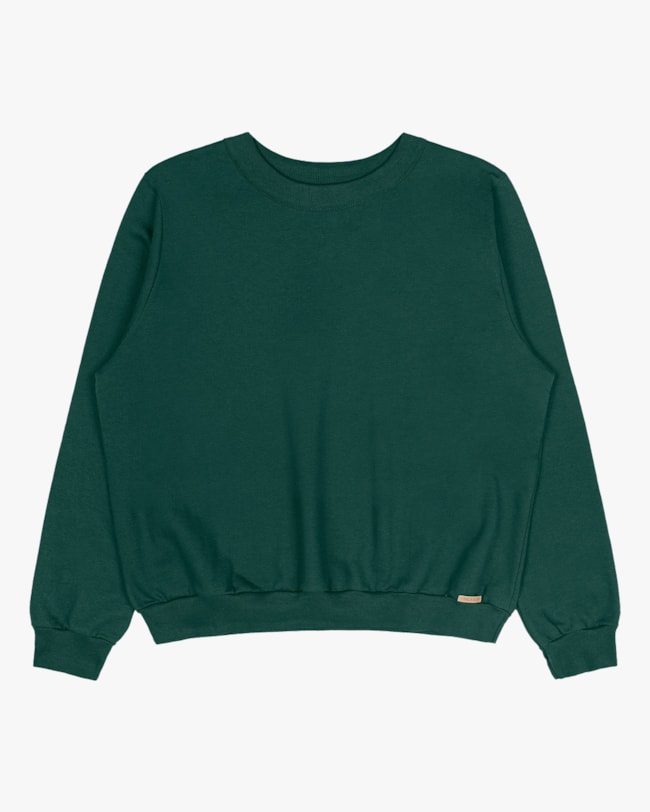 Blusão Básico Plus Size em Moletom Cereja Rosa Verde-dfa87c46-0ea5-4fa4-b76e-65da2d4881ba