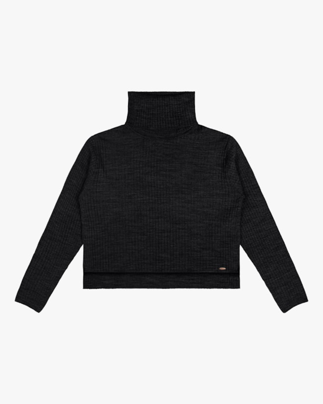 Blusão com Gola Alta em Tricô Pereja Rosa Preto-b8ff5c4d-de75-44dd-b3ad-f2bf21b7abe5