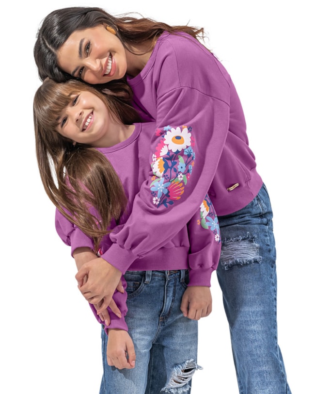 Blusão Feminino Cereja Rosa Moletom-989a4bbb-567b-4e62-a608-0f4f3f11c2d4