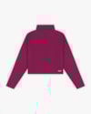 Blusão Feminino com Maxi Gola em Moletinho Sarjado -Cereja Rosa -Marsala-77c6780b-52c5-4fc2-a79e-866ff3d65fc1