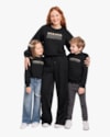 Blusão Infantil Mãe e Filha em Moletom Kely Kety - Preto-bdd37196-7489-4524-9d86-3a6040df533c