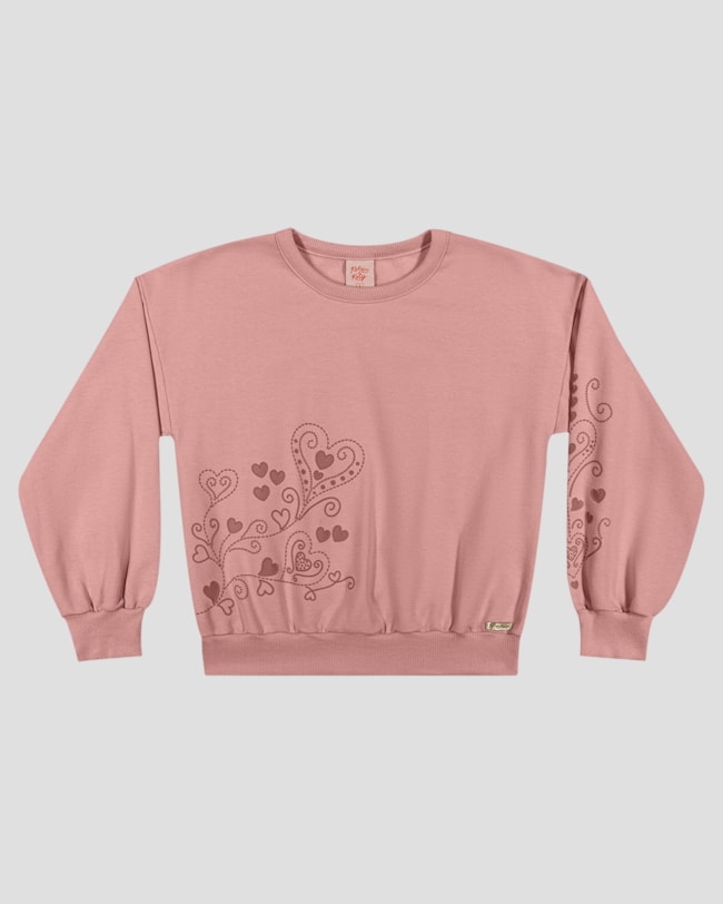 Blusão Infantil Menina com Estampa Mãe e Filha - Kely Kety - Rosa-fd8e02cc-6df0-4162-90a6-6d9bfe8f0ef1