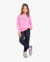Blusão Infantil Menina em Moletom com Estampa - Kely Kety - Rosa-10-0e09f731-da79-4635-bcbd-1787657dcc52