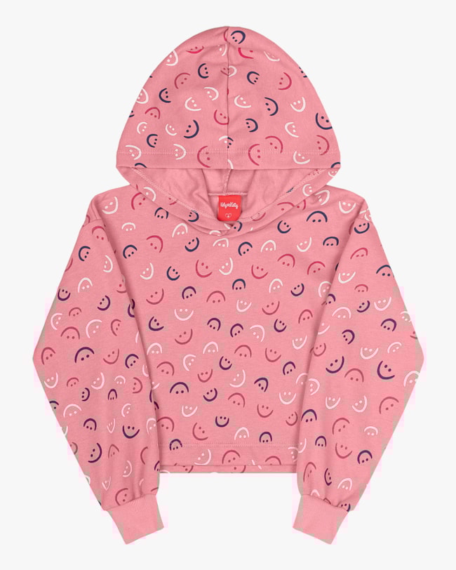 Blusão Infantil Menina Estampado Kely Kety -Rosa-3936c233-087f-4b42-a39c-d84c1c610497