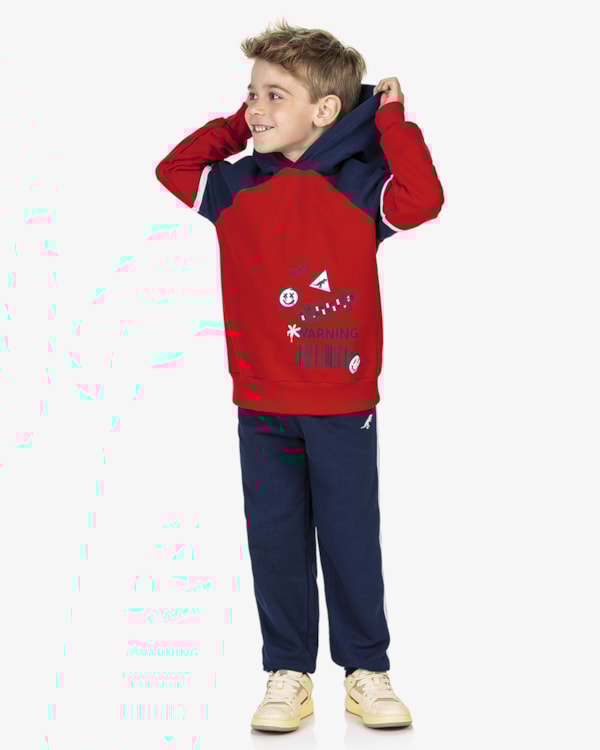 Blusão Infantil Menino com Recortes ReiRex Tomato